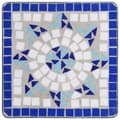 Miniatyrbild 5 av 8: Växtställ - Living Sidobord med mosaik blå och vit keramik