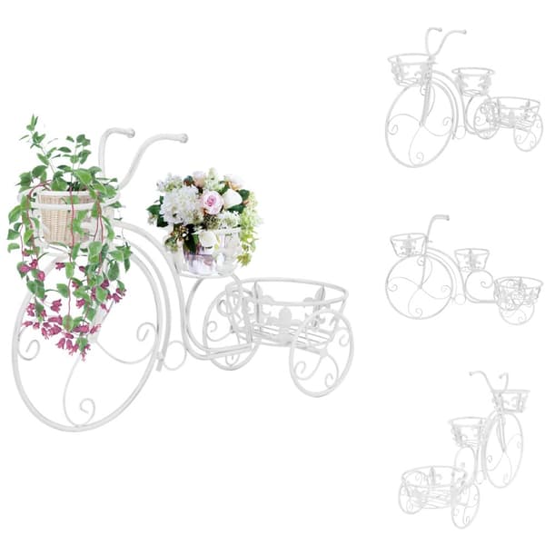 Kukkatelineet - Living Kukkateline polkupyörän muotoinen vintagetyylinen metalli