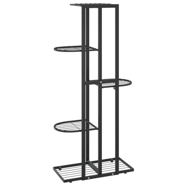 Växtställ - Living Växtställ med 5 hyllor 43x22x98 cm svart metall