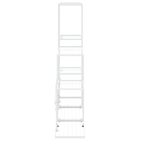 Planteborde - Living blomsterstativ 94,5x25x88 cm metal hvid