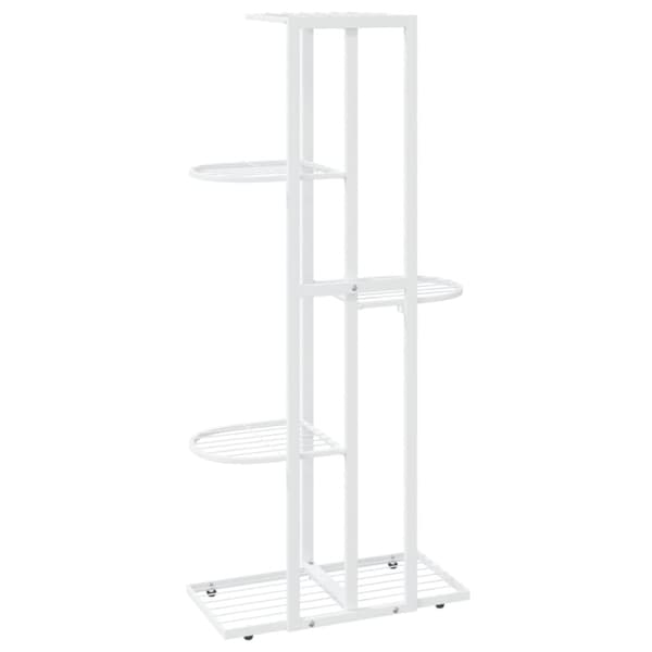 Växtställ - Living Växtställ med 5 hyllor 43x22x98 cm vit metall