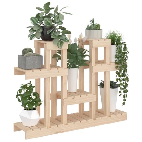 Växtställ - Living Växtställ 104,5x25x77,5 cm massiv furu