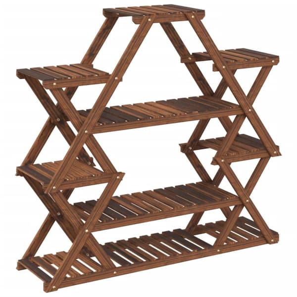 Planteborde - Living blomsterstativ 110x25x105 cm massivt fyrretræ