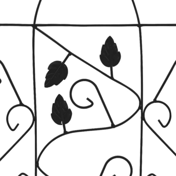Växtstöd 3 st svart 40x100 cm järn - Växtstöd - Klätterstöd - Home & Living