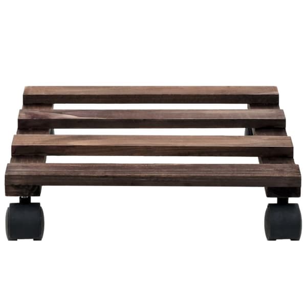Blomvagnar 4 st cederträ 25x25 cm - Blomvagn - Blomvagnar - Home & Living