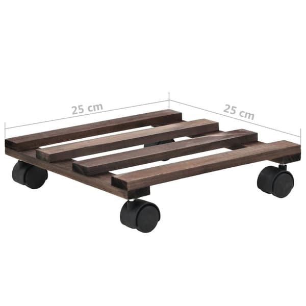 Blomvagnar 4 st cederträ 25x25 cm - Blomvagn - Blomvagnar - Home & Living