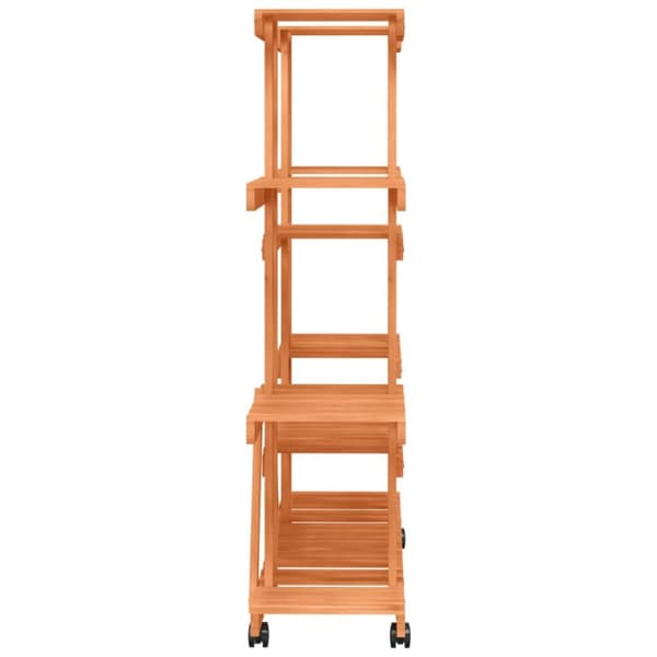 Blomsterstativ med hjul 110x25x115 cm massivt fyrretræ - Blomsterstativ - Blomsterstativer - Home & Living