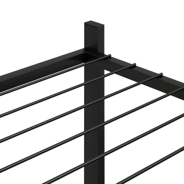 Kukkateline 83x25x80 cm musta rauta - Kukkateline - Kukkatelineet - Home & Living