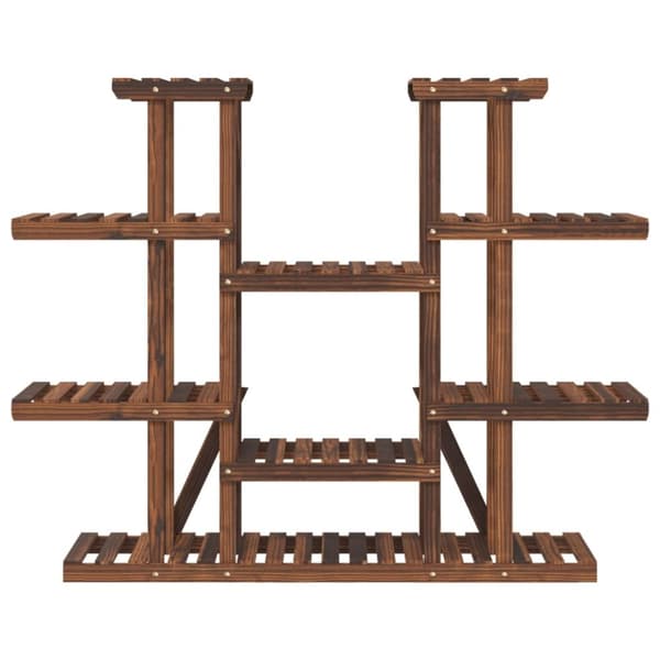 Blomsterstativ 110x25x110,5 cm massivt fyrretræ - Blomsterstativ - Blomsterstativer - Home & Living