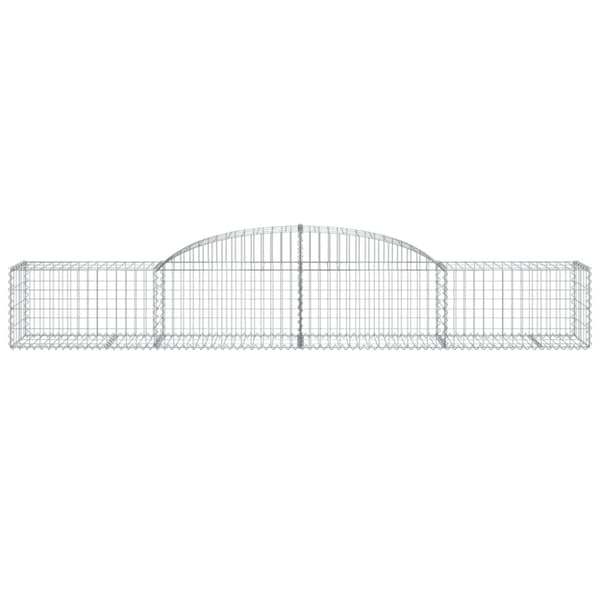 buede gabionkurve 30 stk. 300x50x40/60 cm galvaniseret jern