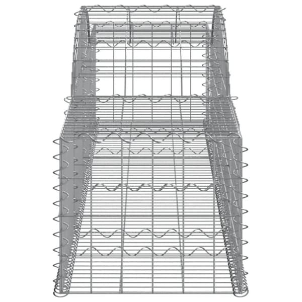buede gabionkurve 30 stk. 300x50x40/60 cm galvaniseret jern
