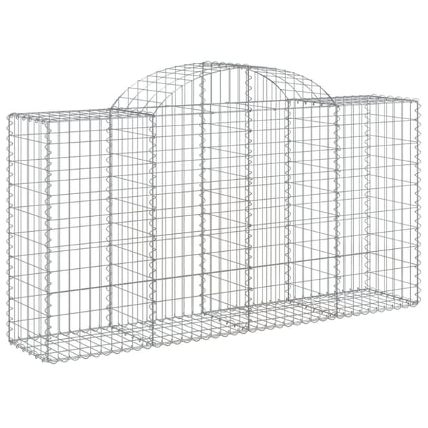 Kaarevat kivikorit 40 kpl 200x50x100/120 cm galvanoitu rauta