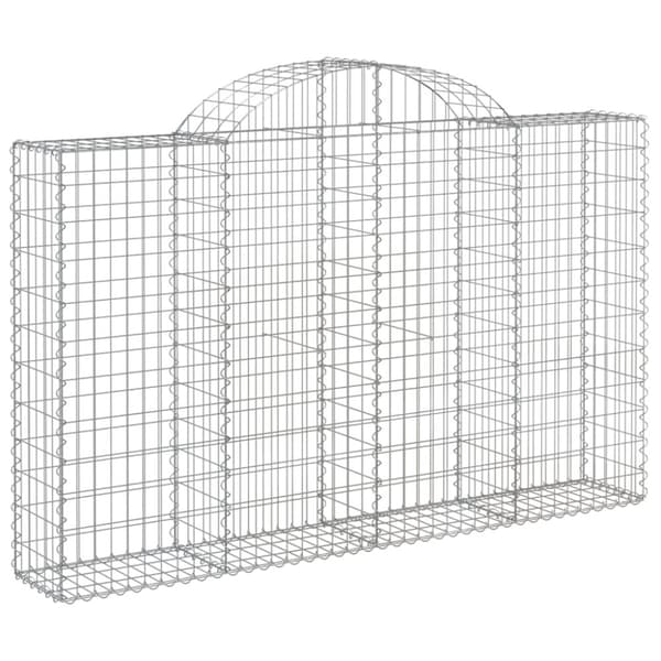 Kaarevat kivikorit 18 kpl 200x30x120/140 cm galvanoitu rauta