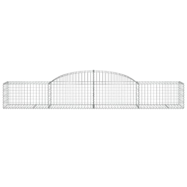 buede gabionkurve 25 stk. 300x50x40/60 cm galvaniseret jern