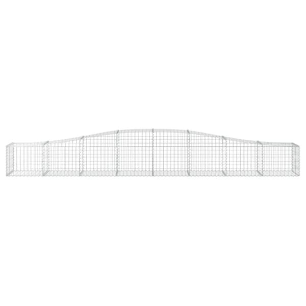 Gabioner bågformade 20 st 400x50x40/60 cm galvaniserat järn