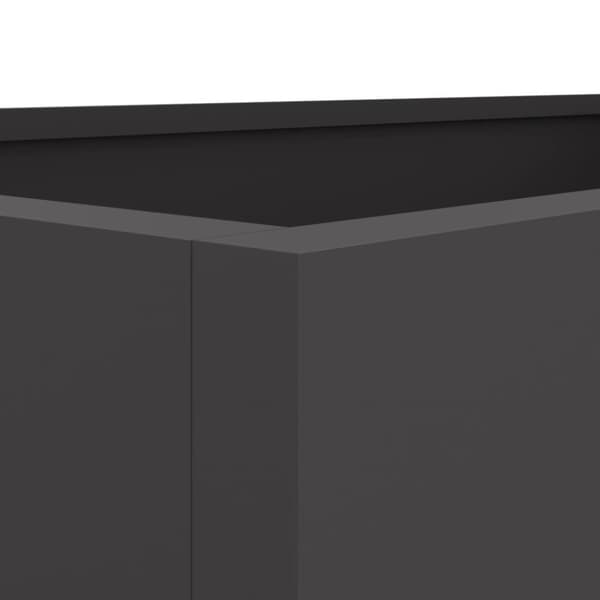 Odlingslåda svart 62x30x29 cm kallvalsat stål