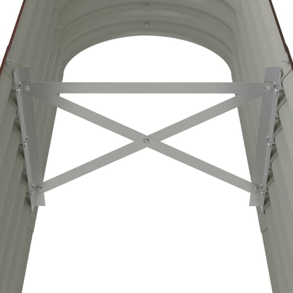 plantekasse 152x40x36 cm pulverlakeret stål brun