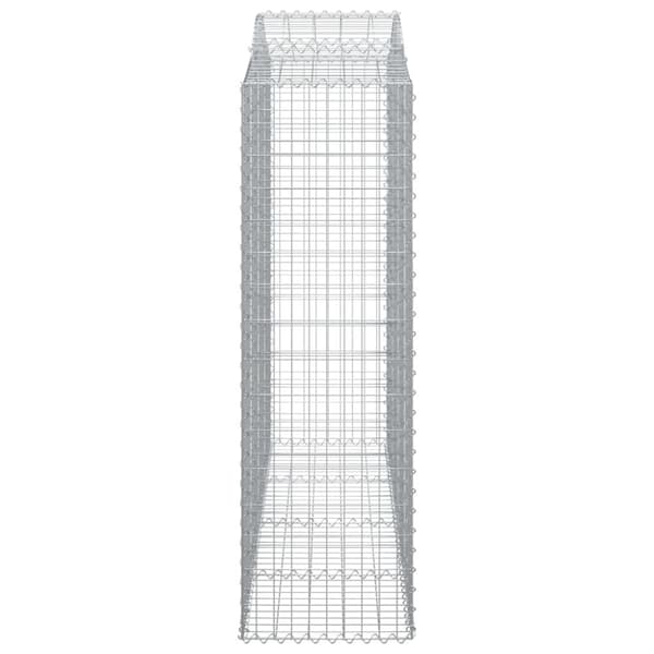 buede gabionkurve 14 stk. 200x50x160/180 cm galvaniseret jern