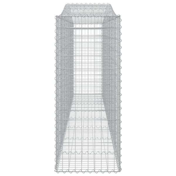 buede gabionkurve 25 stk. 400x50x120/140 cm galvaniseret jern