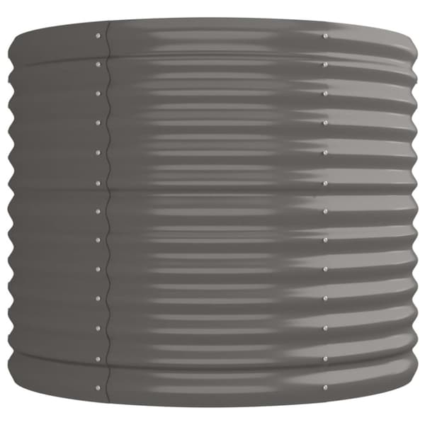 plantekasse 224x80x68 cm pulverlakeret stål grå
