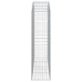 Miniatyrbillede 4 af 5: buet gabionkurv 200x50x180/200 cm galvaniseret jern