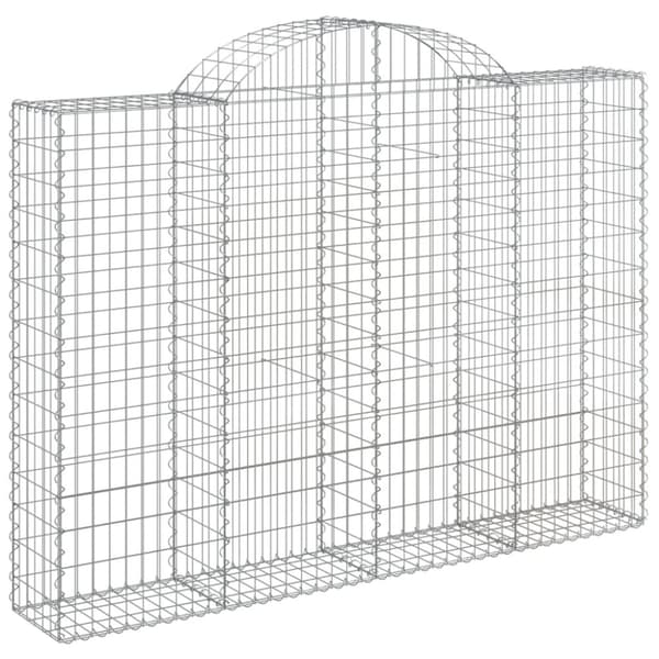 Kaarevat kivikorit 10 kpl 200x30x140/160 cm galvanoitu rauta