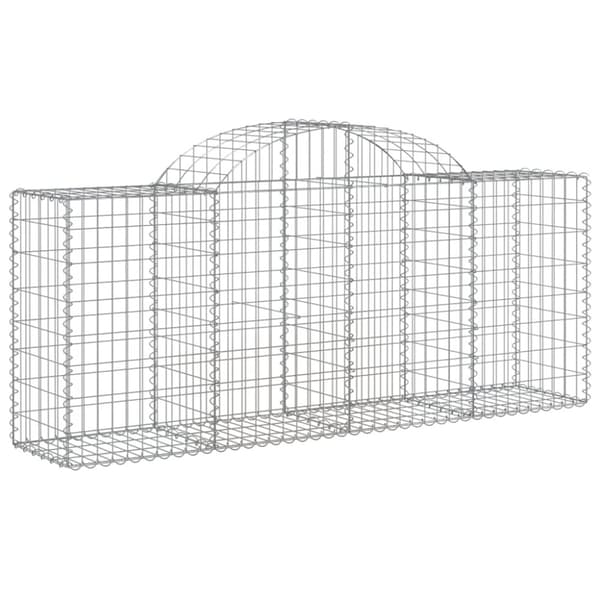 Kaarevat kivikorit 40 kpl 200x50x80/100 cm galvanoitu rauta
