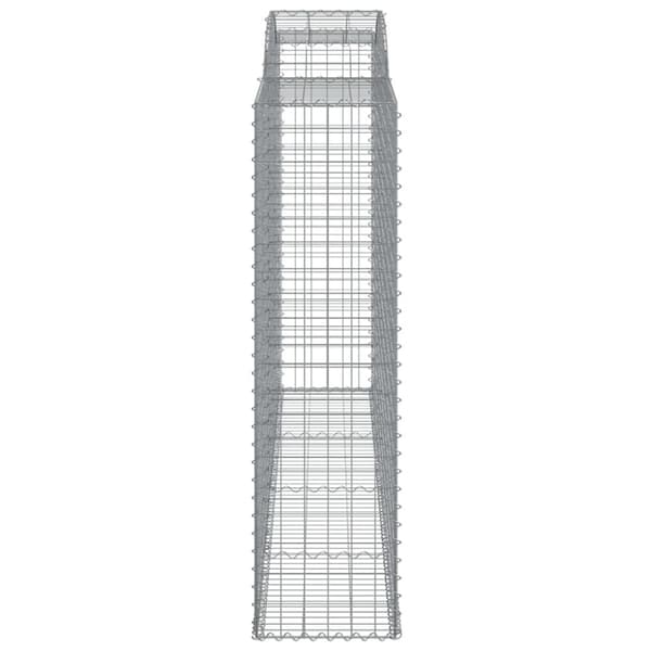 buede gabionkurve 10 stk. 300x50x180/200 cm galvaniseret jern