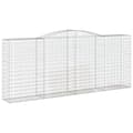 Miniatyrbild 3 av 6: Gabion bågformad 10 st 400x50x160/180 cm galvaniserat järn