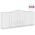 Miniatyrbild 2 av 6: Gabion bågformad 10 st 400x50x160/180 cm galvaniserat järn