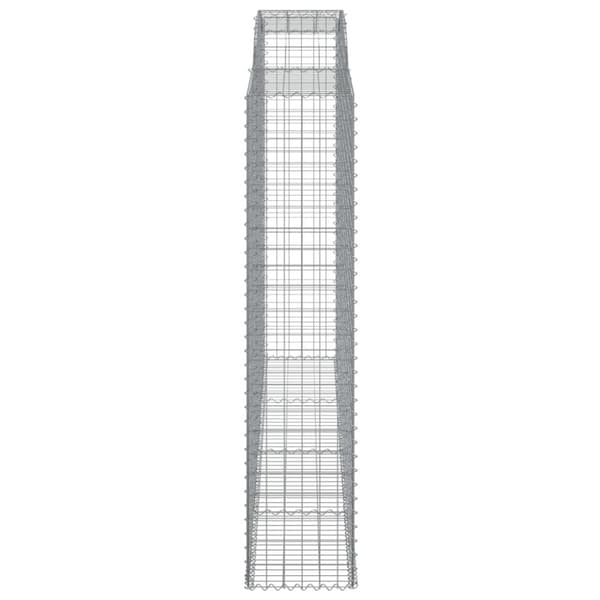 Kaarevat kivikorit 6 kpl 300x50x220/240 cm galvanoitu rauta