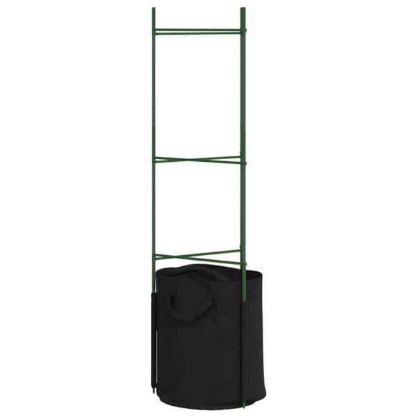 vidaXL Tomatbur med växtpåse 2 st 116 cm stål och PP