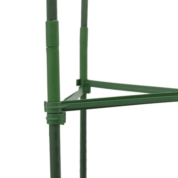 vidaXL Tomatbur med växtpåse 2 st 116 cm stål och PP