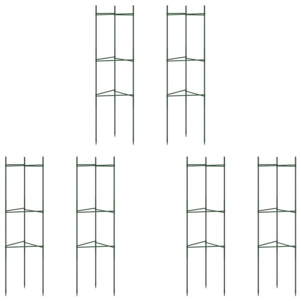vidaXL Tomatbur 6 stk 116 cm stål og PP