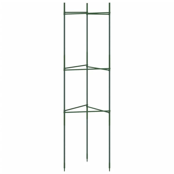 vidaXL Tomaattihäkki 6 kpl 116 cm teräs ja PP