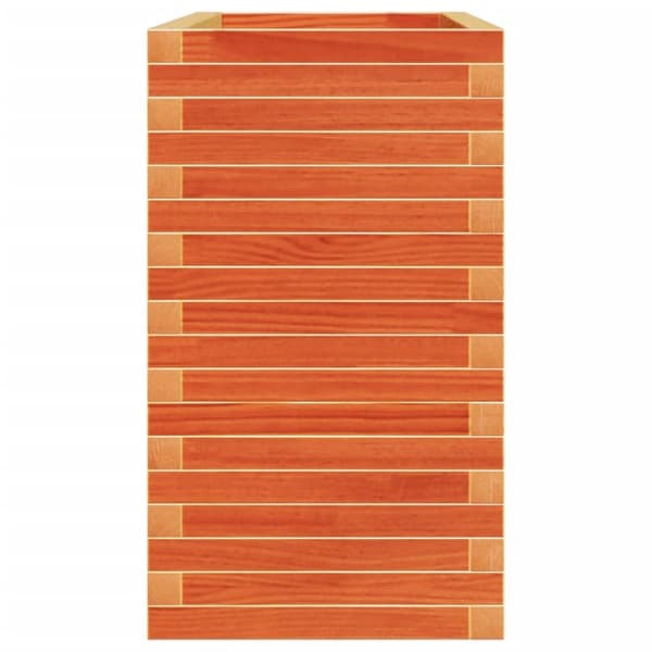 Odlingslåda vaxbrun 110x40x72 cm massiv furu