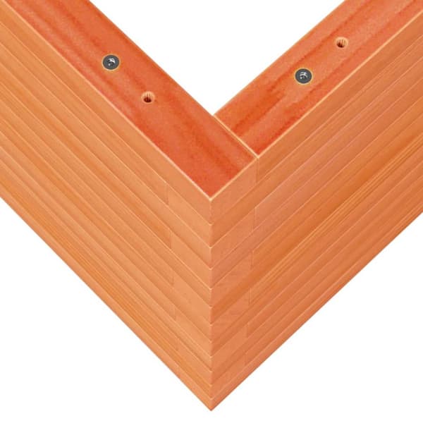 plantekasse 70x40x45,5 cm massivt fyrretræ gyldenbrun