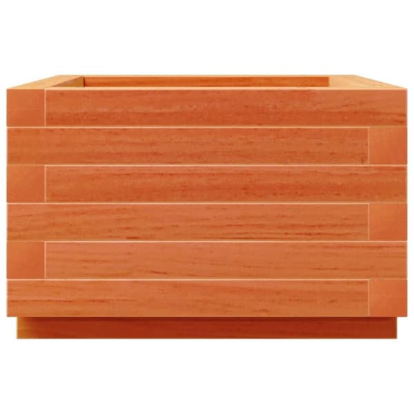 Odlingslåda vaxbrun 40x40x26,5 cm massiv furu