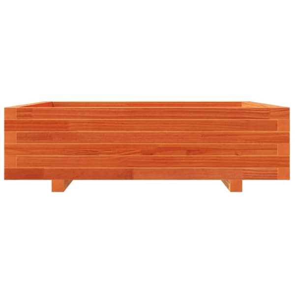 Kukkalaatikko vahanruskea 90x90x26,5 cm täysi mänty