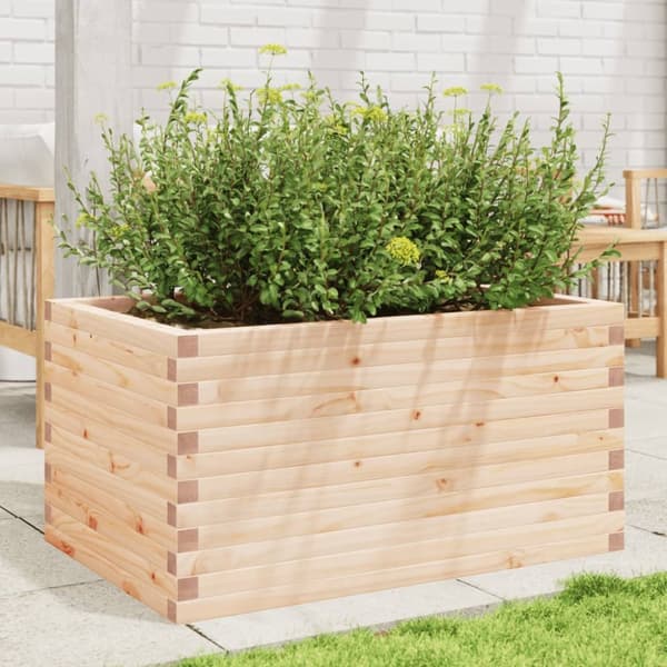 plantekasse 90x60x45,5 cm massivt fyrretræ