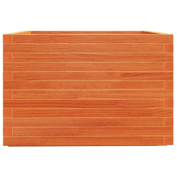 Odlingslåda vaxbrun 70x70x49,5 cm massiv furu