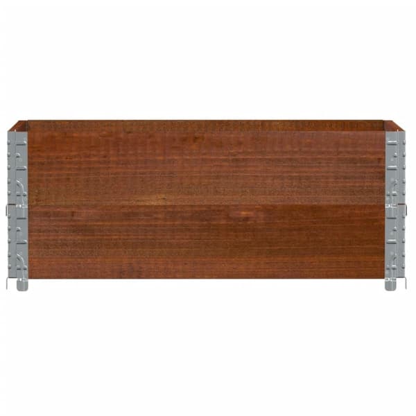 plantekasse 100x50 cm massivt fyrretræ brun