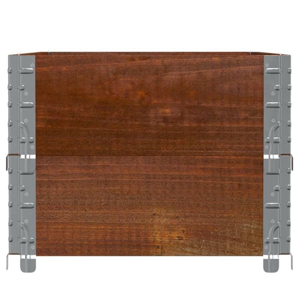 plantekasse 100x50 cm massivt fyrretræ brun