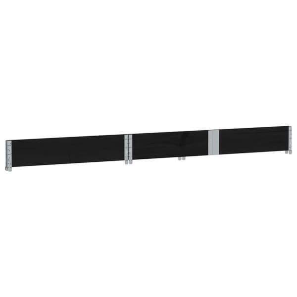 plantekasse 150x100 cm massivt fyrretræ sort