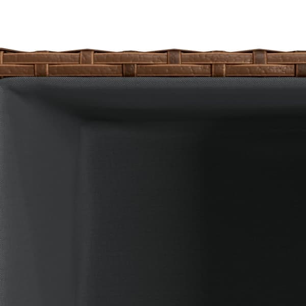 plantekasser 3 stk. polyrattan brun