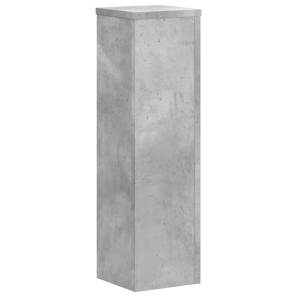 Växtställ 2 st betonggrå 17x17x60 cm konstruerat trä