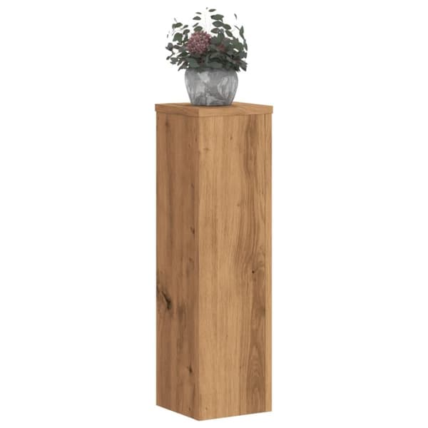 Växtställ 2 st ek 17x17x60 cm konstruerat trä