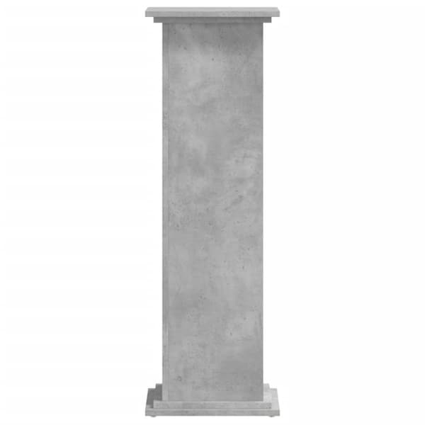 Kasviteline betoninharmaa 33x33x100 cm tekninen puu