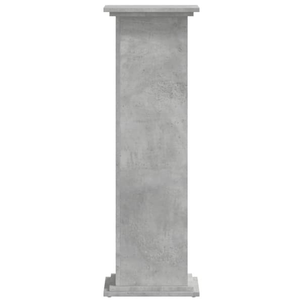 Kasviteline betoninharmaa 33x33x100 cm tekninen puu