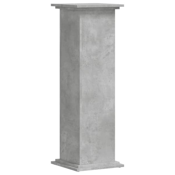 Kasviteline betoninharmaa 33x33x100 cm tekninen puu